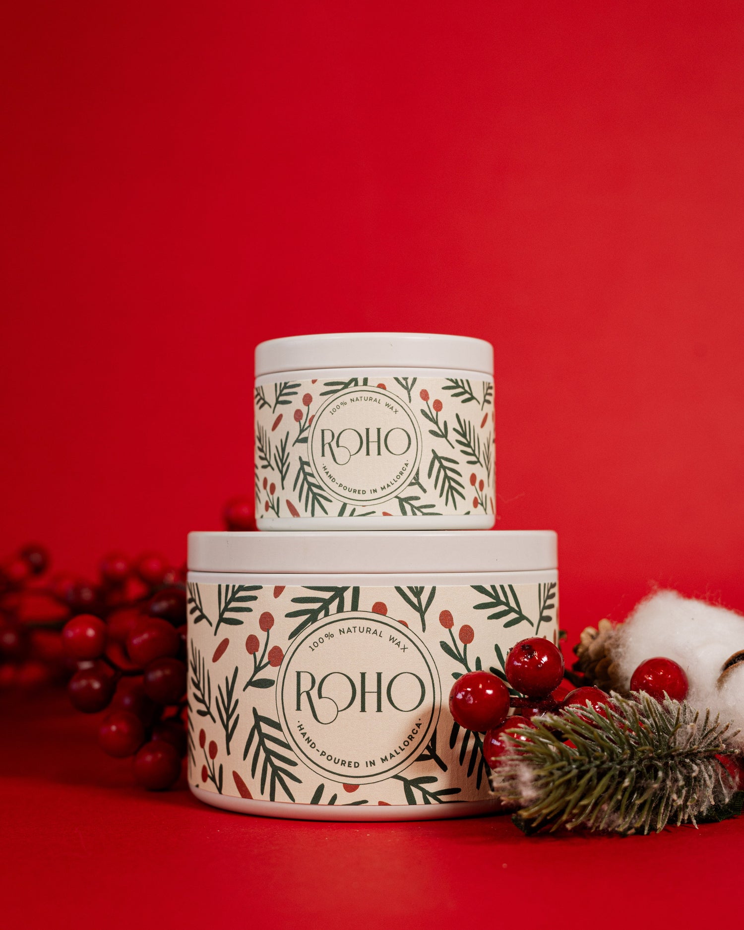 Two scented candles with &