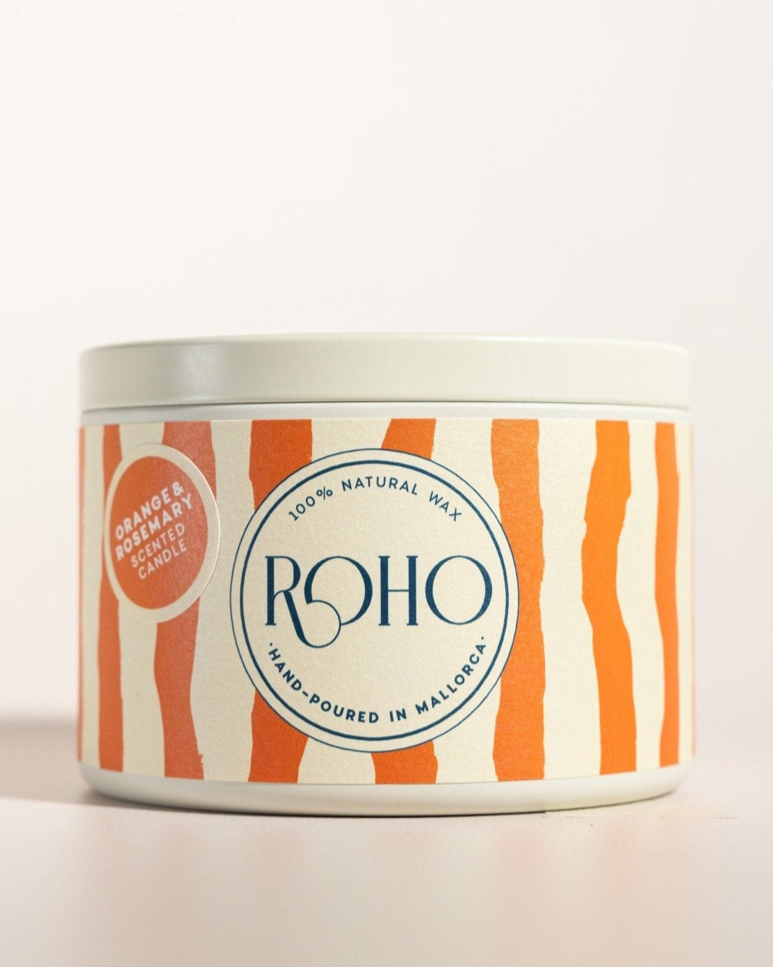 Zinnkerze Orange und Rosmarin - ROHO AIRDECO