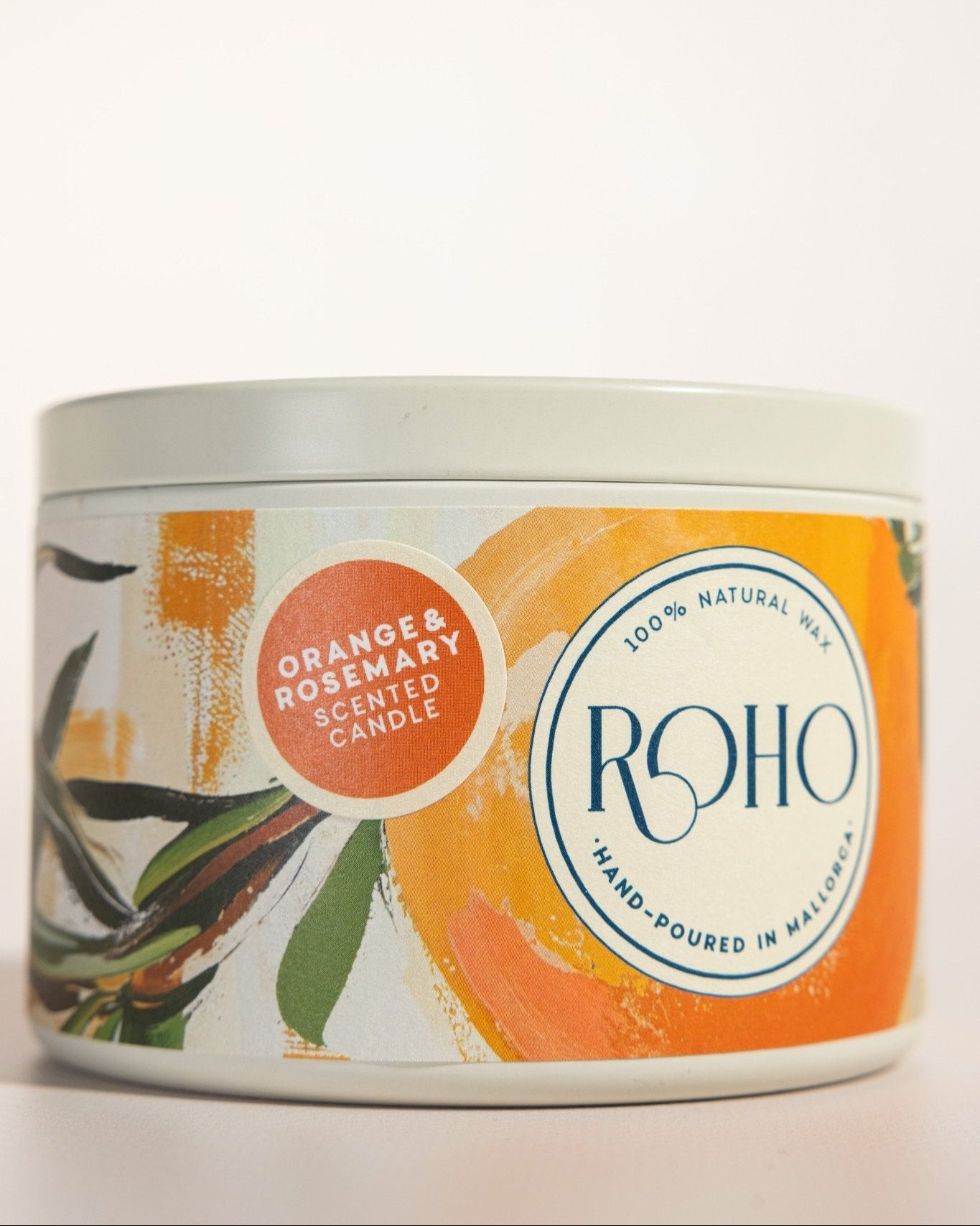 Zinnkerze Orange und Rosmarin - ROHO AIRDECO