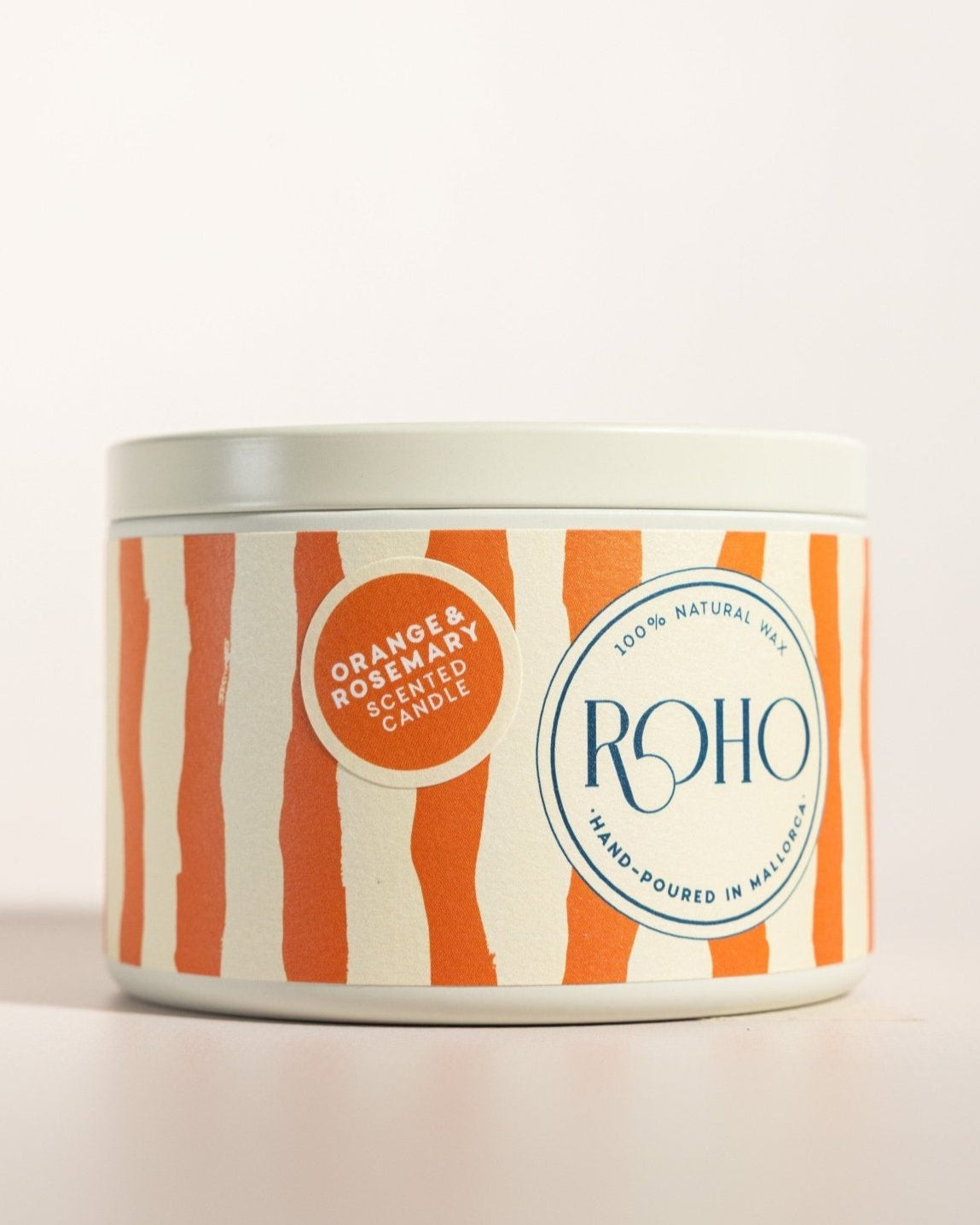 Zinnkerze Orange und Rosmarin - ROHO AIRDECO