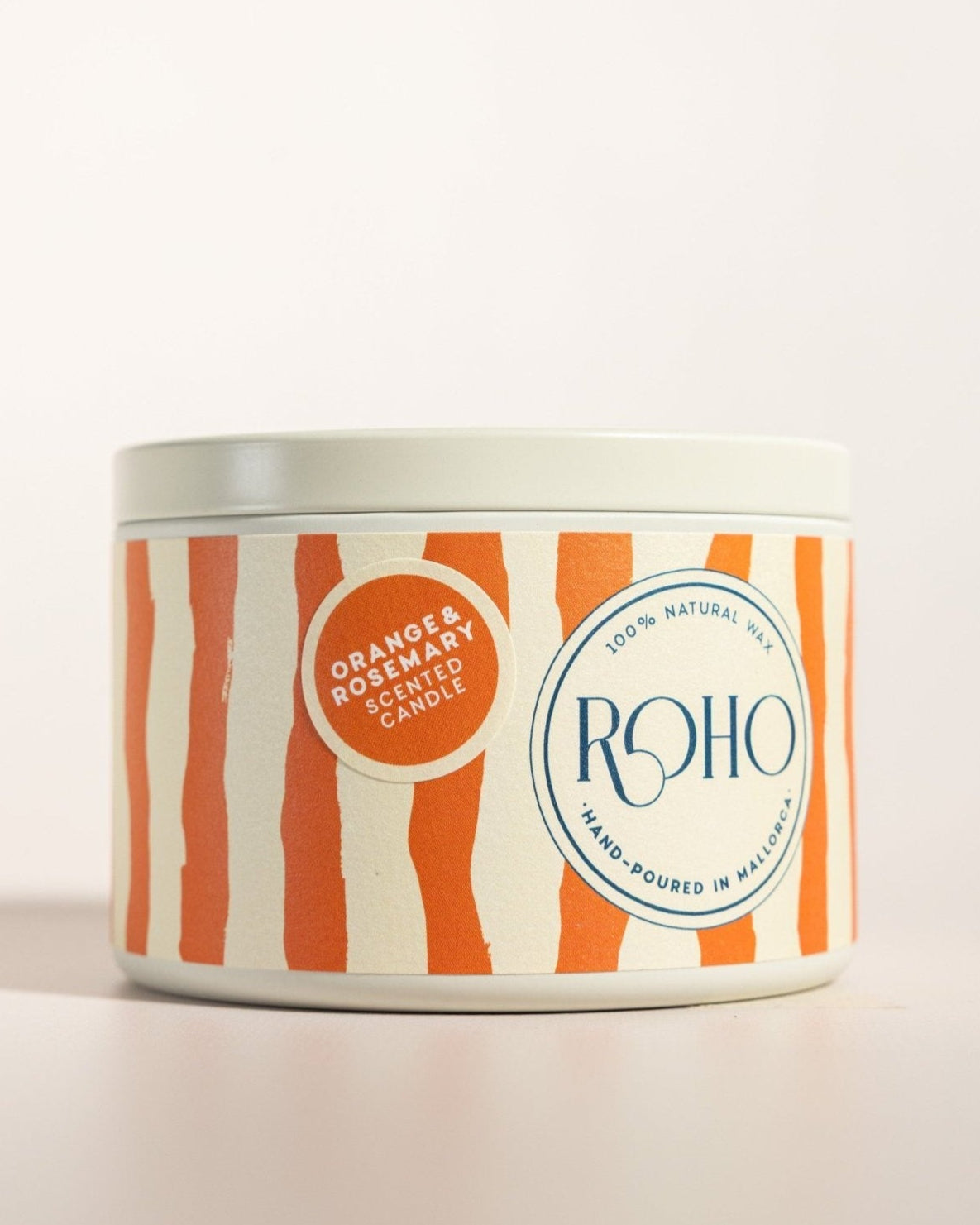Vela de Estaño Naranja y Romero L - ROHO AIRDECO