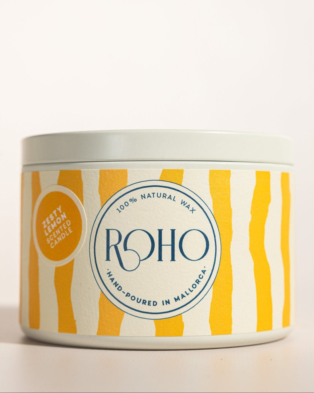 Zesty Lemon Tin Candle L - ROHO AIRDECO