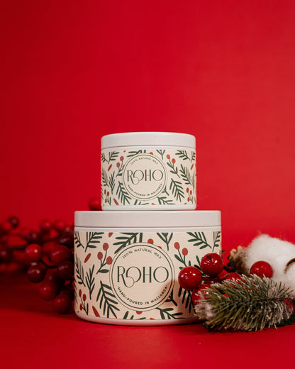 Two scented candles with &